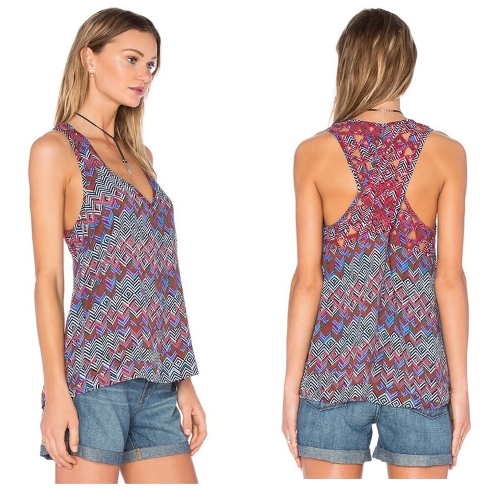 Anthropologie Ella Moss Cross BackTank in Seaport